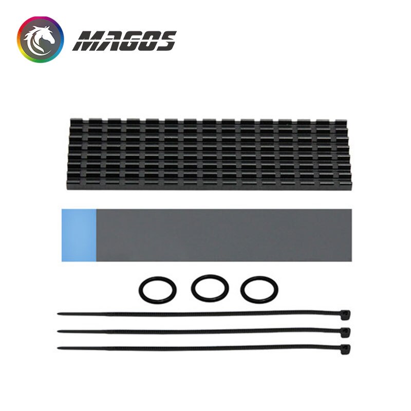 GELID PC Water Cooling SSD Cooler Solid State Hard Drive Heat Sink Thermal Pad Conductivity 12W/MK Easy Heat Dissipation