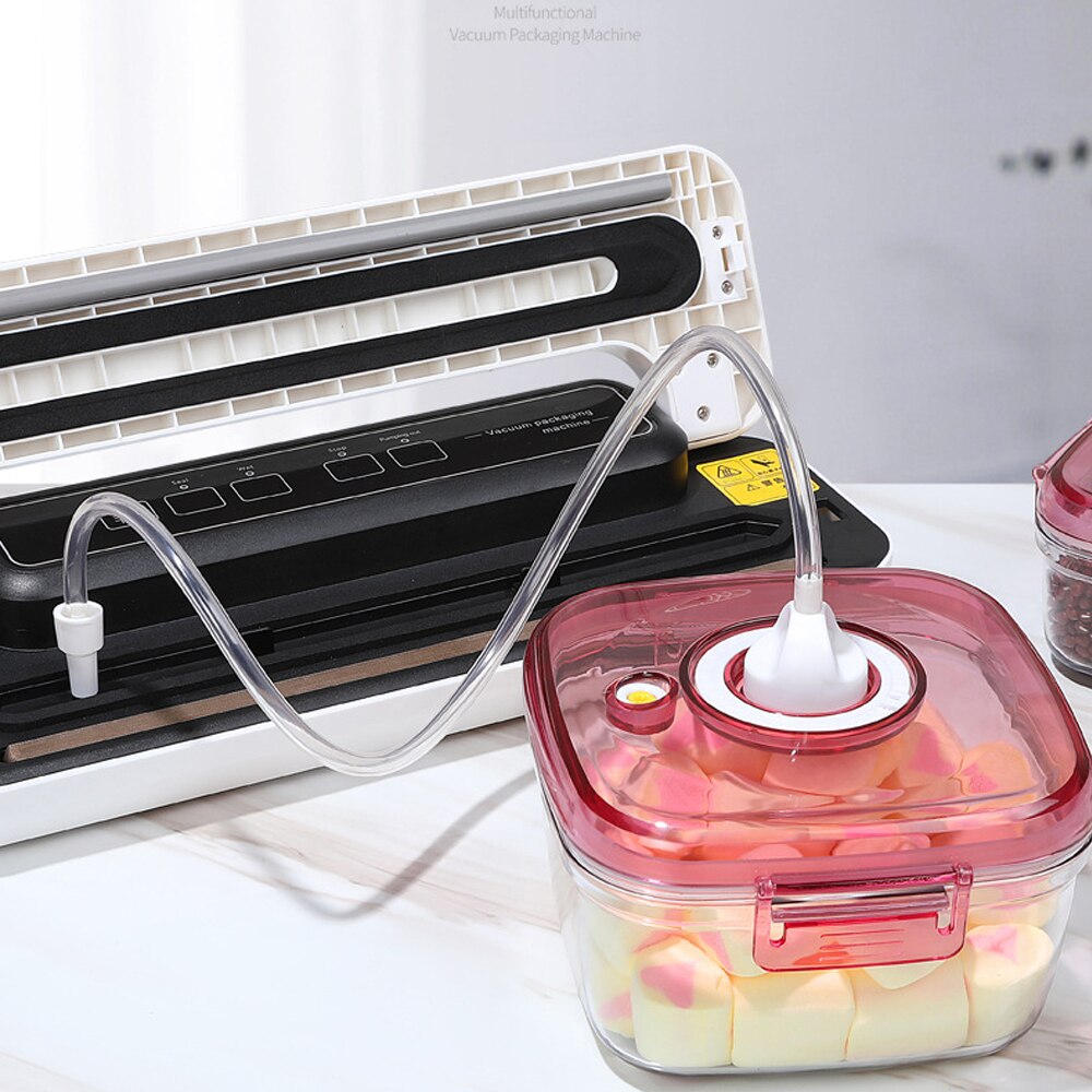 Keuken Vacuüm Sealer Machine Voedsel Saver 220V Elektrische Vacuüm Voedsel Sealer Met 10Pcs Voedsel Saver Tassen Automatische Verpakking machine