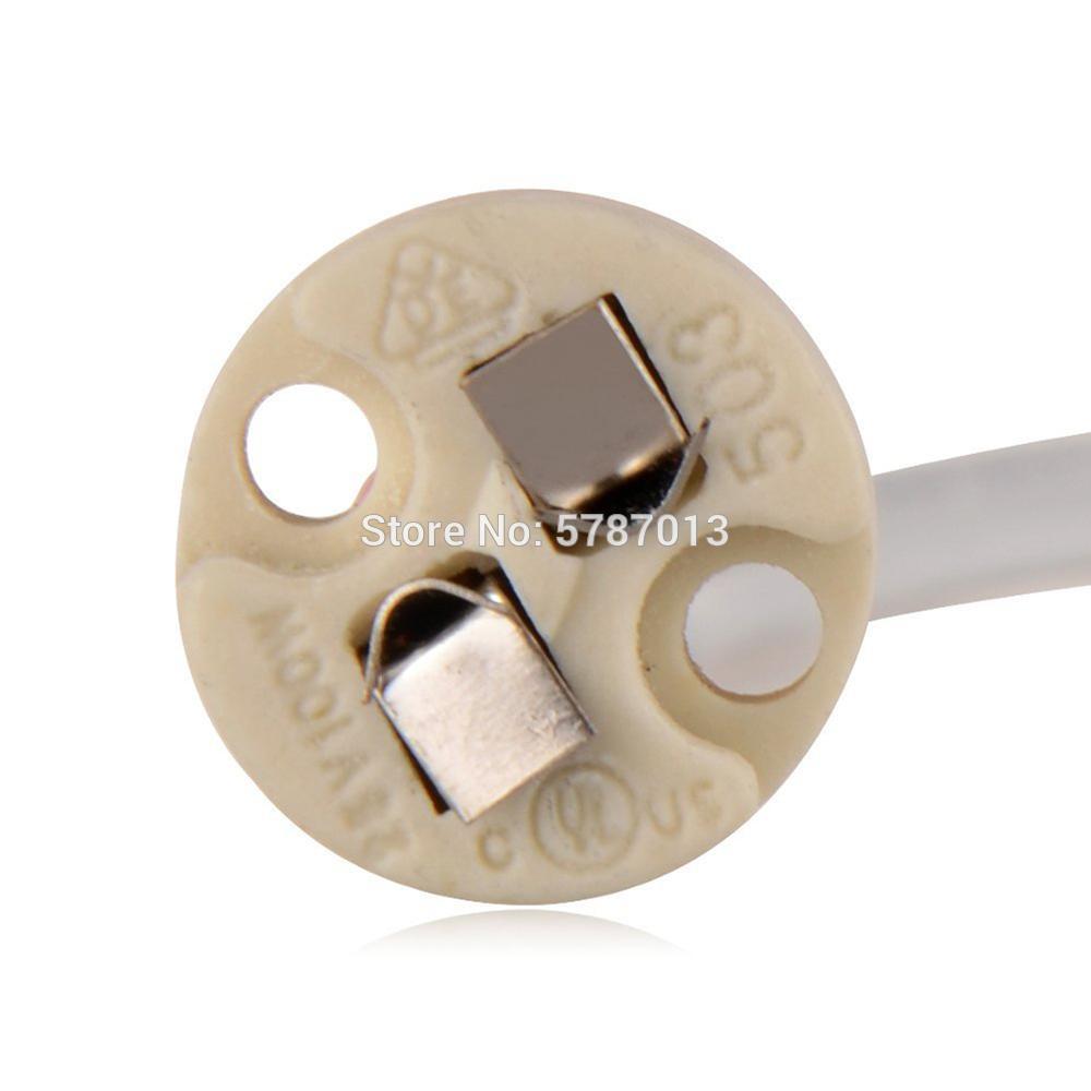 10 stk  mr11 mr16 gu5.3 ledningskontakt led pærer holder sokkel sokkel  gu5.3 mr16, mr11,mr16 gu10 g4 lampe sokkel