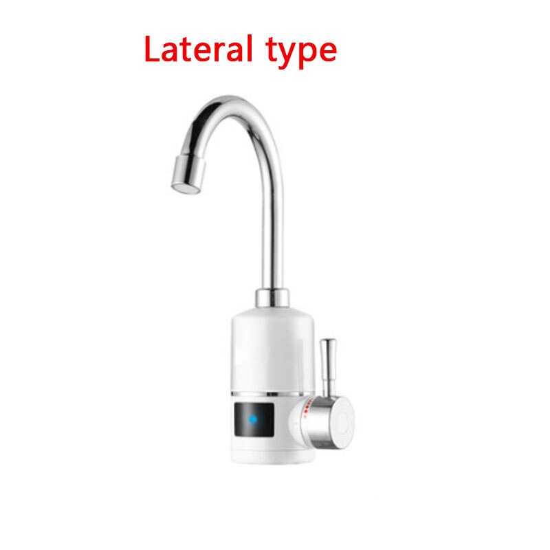 DMWD Tankless Electric Water Heater Kitchen Instant Water Tap Heater Electric Water Faucet Instant Heater Under Type 3000W: Lateral type