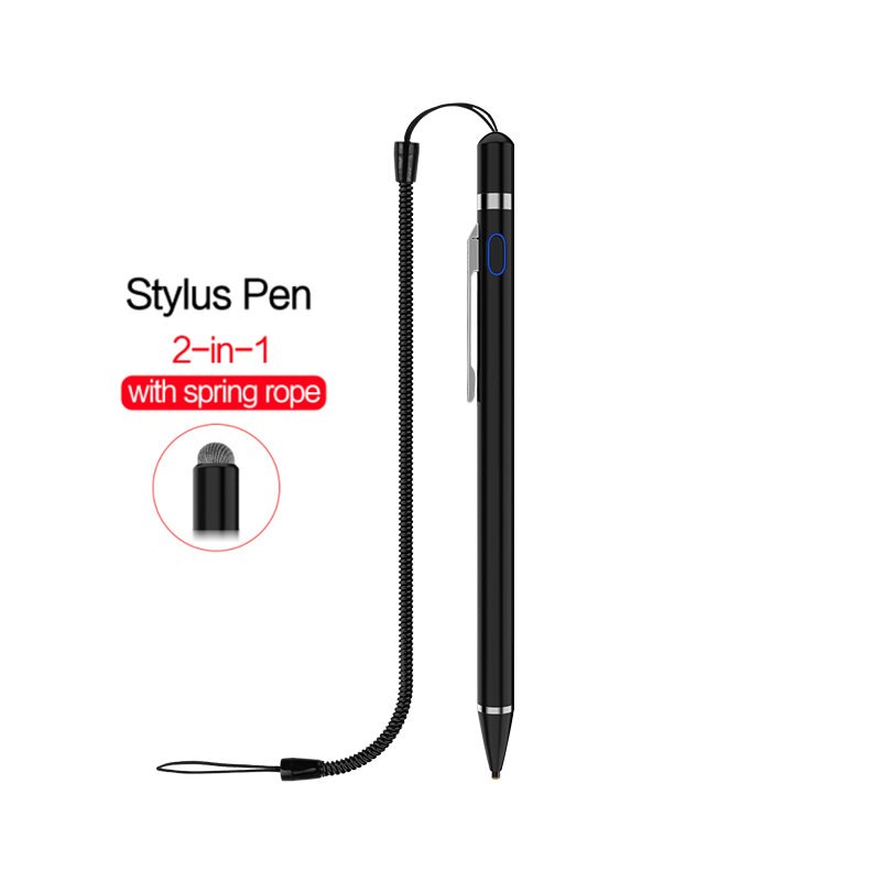 Active Stylus Pen For Samsung Galaxy Tab A8 10.5 SM X200 X205 A7 10.4 T500 Tablet Pencil Touch Pen stylus with Spring Rope case