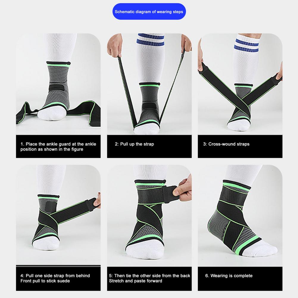 Ankle Support Brace Compression Strap Support Sleeves Sprained Fixed Ankle Recovery Protector Strap Ankle Protection Attachment