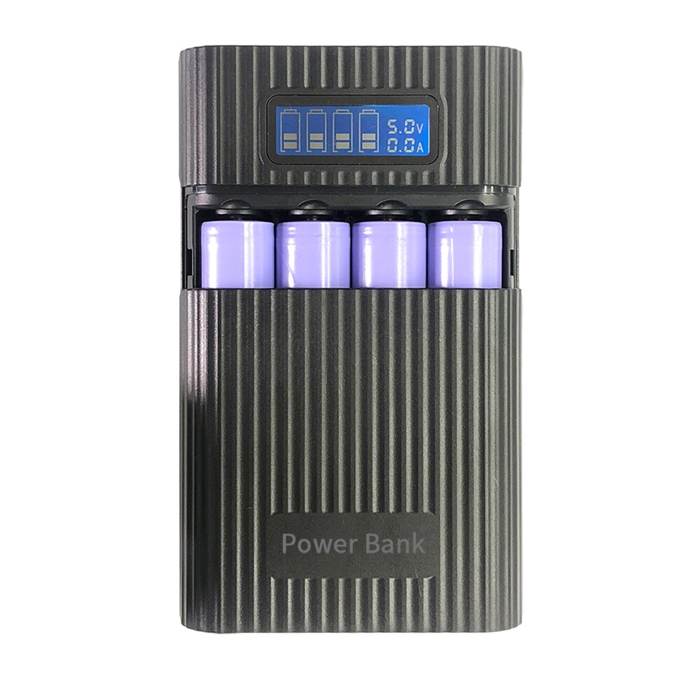 Diy Mobiele Power Bank Case Lcd Display 4 Slot 18650 Acculader Behuizing Opbergdoos