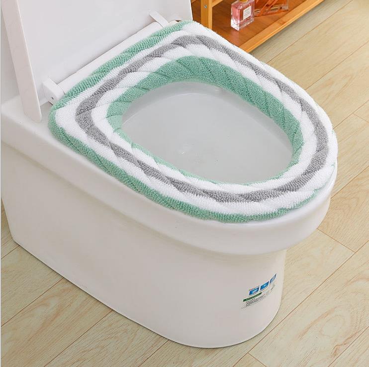 Universal varm blød vaskbar toiletsædeovertrækssæt til boligindretning nærmestool måttesædetaske toiletdæksel tilbehør