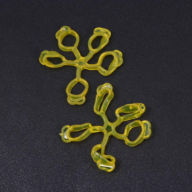 2Pcs Guitar Force Finger Enhancer Hand Grip Finger Trainer Finger Exerciser: YELLOW