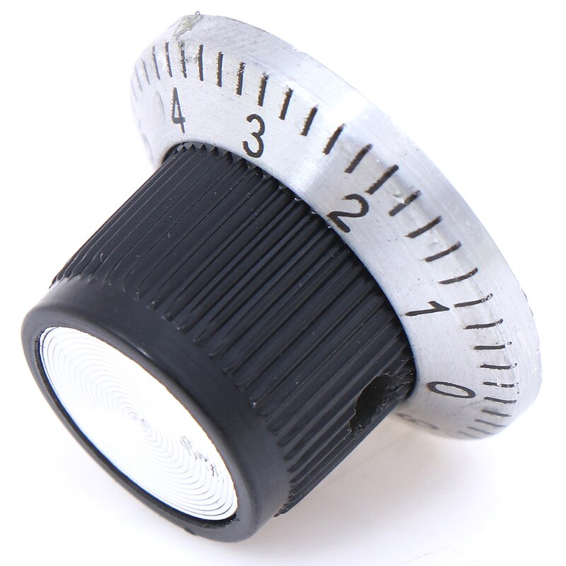 1pc Potentiometer Knob C3 Knob With A Digital Scale Metal Surface Potentiometer Knob 6MM