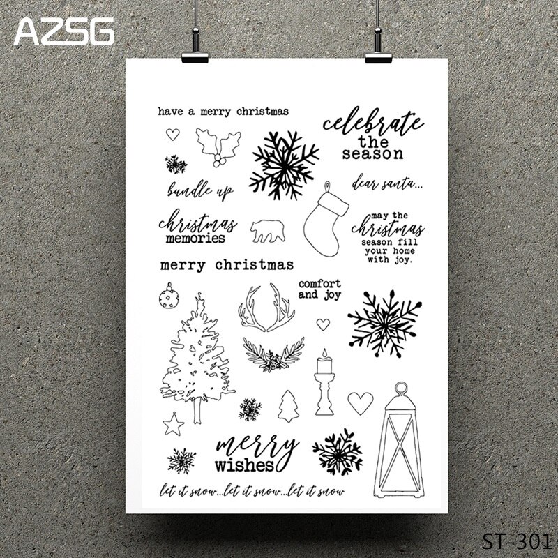 Julsnögubbe/tomten genomskinlig klar stämpel för gör-det-själv scrapbooking/fotoalbum dekorativa klara stämpelark 11*16cm