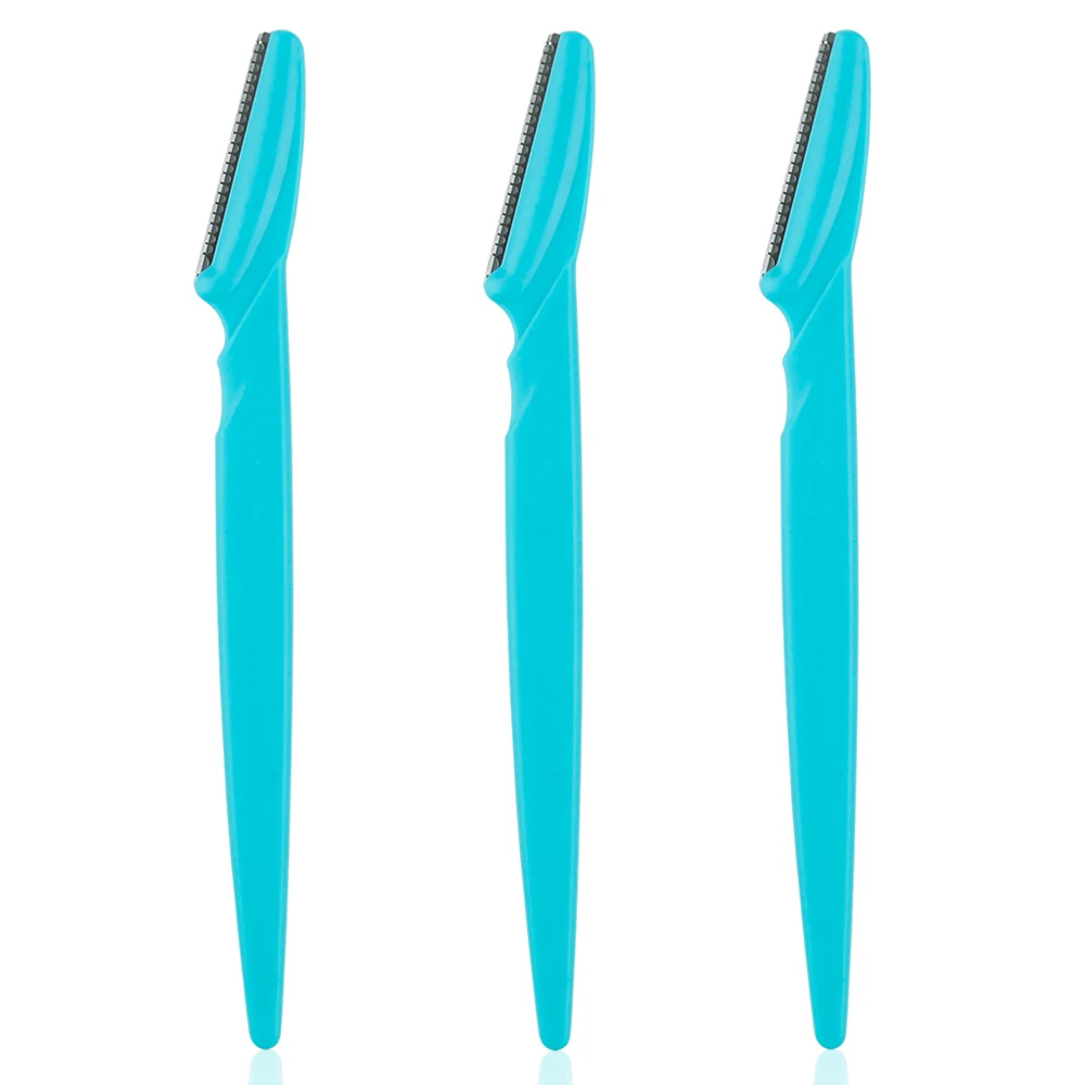 3/10Pcs Eyebrow Trimmer Blade Shaver Portable Face Razor Eye Brow Epilation Hair Removal Cutters Safety Razor Woman Makeup: Silver