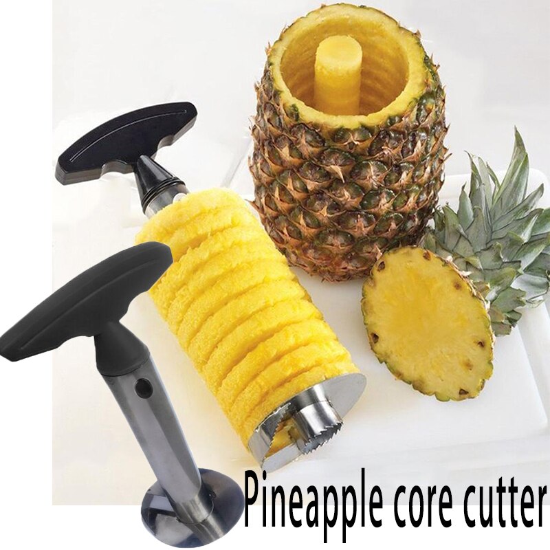 1Pc Rvs Fruit Pine Apple Dunschiller Metalen Snijmachines Fruit Cutter Corer Slicer Apple Core Mes Snoeier Keuken Tool 3 Kleur