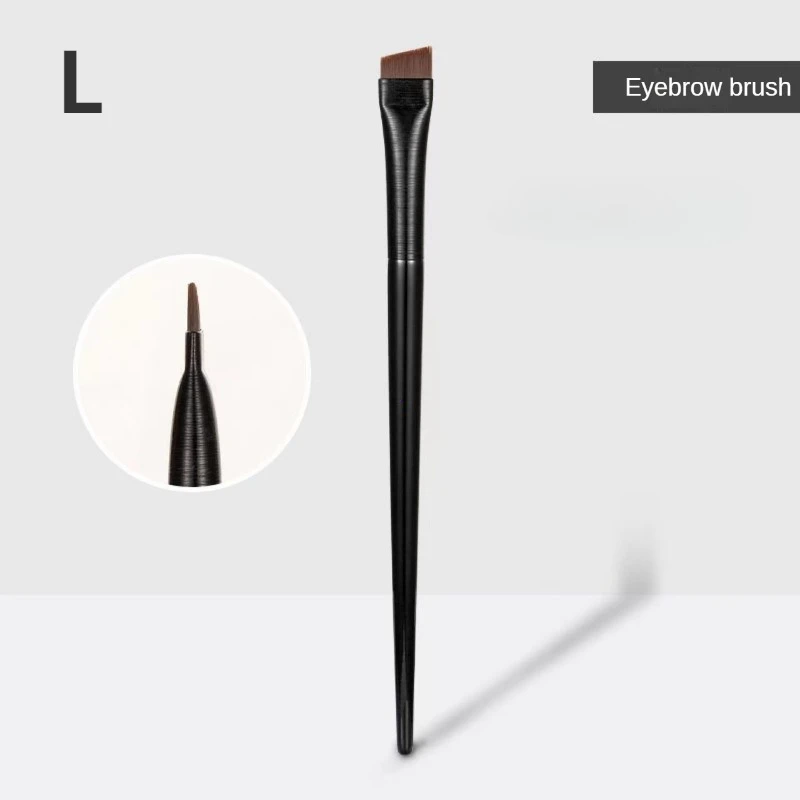 Upgrade Blad Eyeliner Borstel Ultra Dunne Fijne Hoek Platte Wenkbrauw Borstel Liner Wenkbrauw Plaats Make-Up Precieze Detail Borstel: Blauw