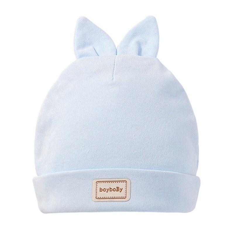 3 farben Baby Infant Solide Doppel Schicht Aus Reiner Baumwolle Hüte Lätzchen Set Für Neugeborene Mädchen Jungen Nette Caps: BL1