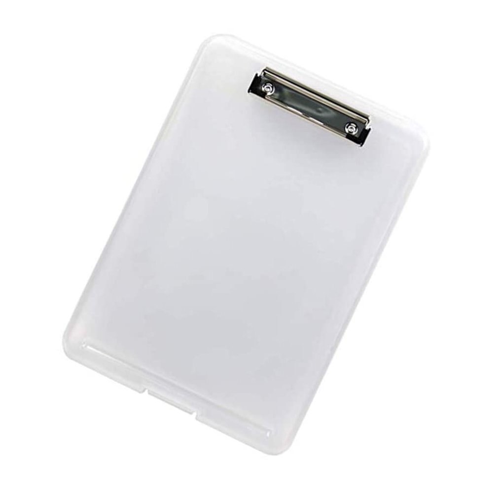 Multifunctional PP File Box A4 Writing Board Portable File Storage Box File Box Openable PP File Box: white