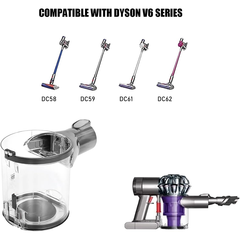 Staub behälter für dyson v6 Ebene dc58 dc59 dc61 dc62 sv03 hho8 sv07 Staubsauger Ersatzteile