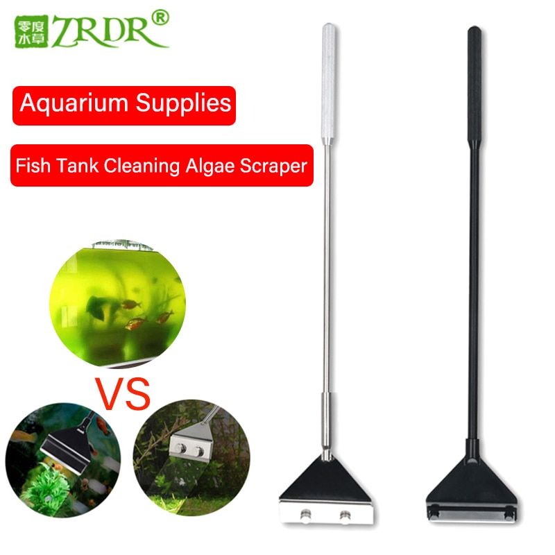 Aquarium stainless steel fish tank algae removal scraper blade aquatic plants aquatic cleaning multifunctional cleaning tool set