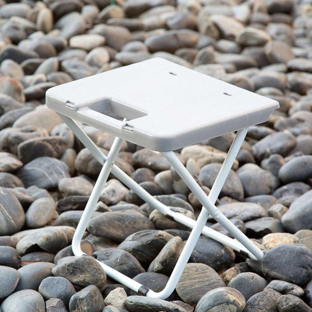 Japanese style simple folding stool portable train folding stool adult plastic small chair home folding chair bench WF