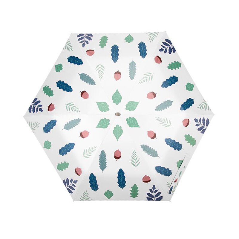 pocket umbrella super small Sun umbrella Rainproof UV protection Pretty Young girl trend umbrella: E