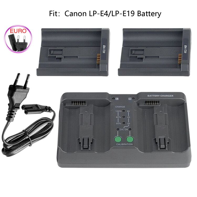 For Nikon MH-26 battery dual charger MH-26a EU plug EN-EL18 ENEL18 adapter T20 card slot for LP E4 LP-E19