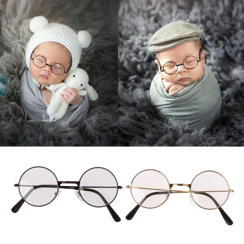 Nyfødt baby pige dreng flade briller – Grandado