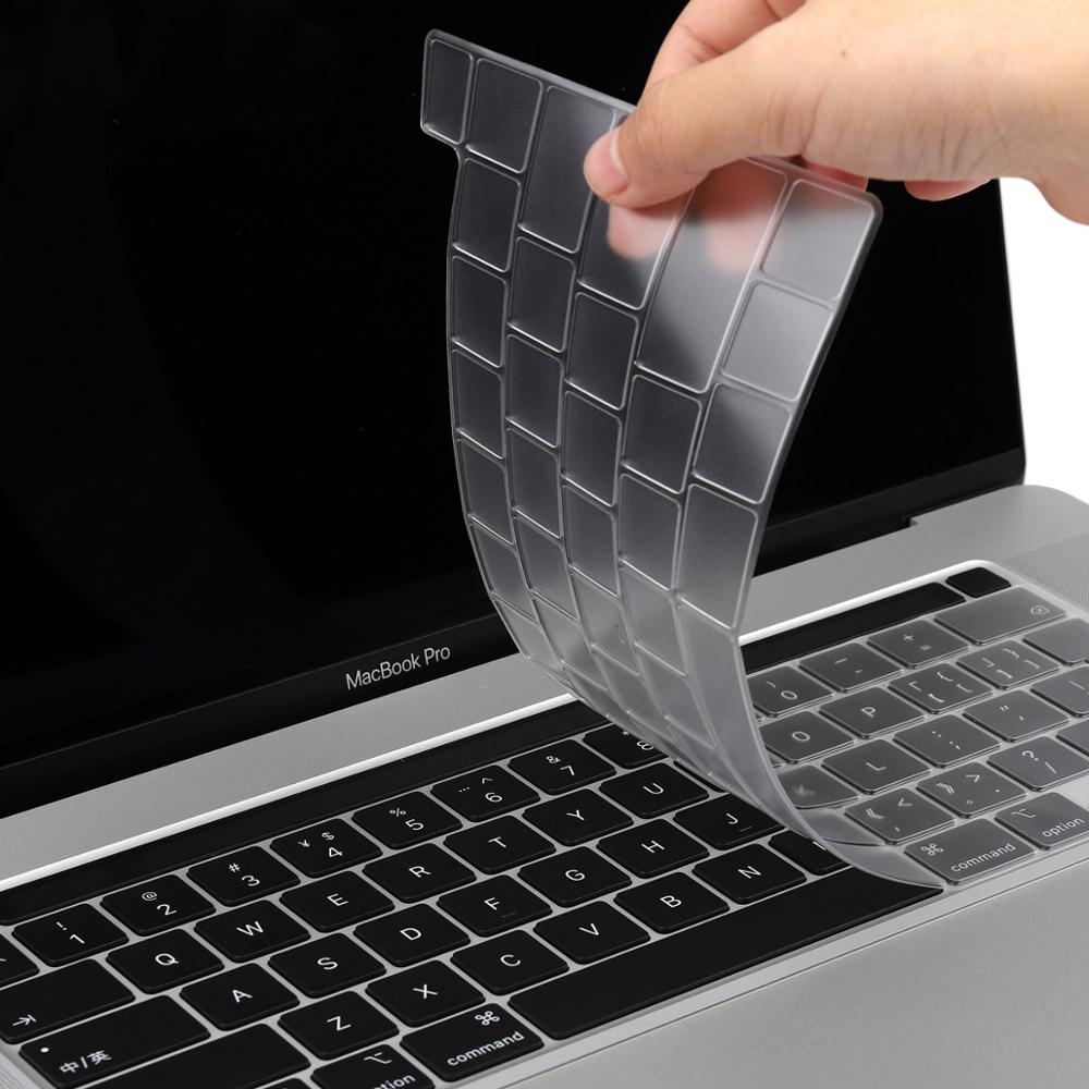 EU/UK/ US typ TPU przezroczysta obudowa klawiatury dla Macbook najnowszy Pro 13 2020 A2338 A2289 Pro 16 cali 2019 A2141Touch Bar klawiatura skóra