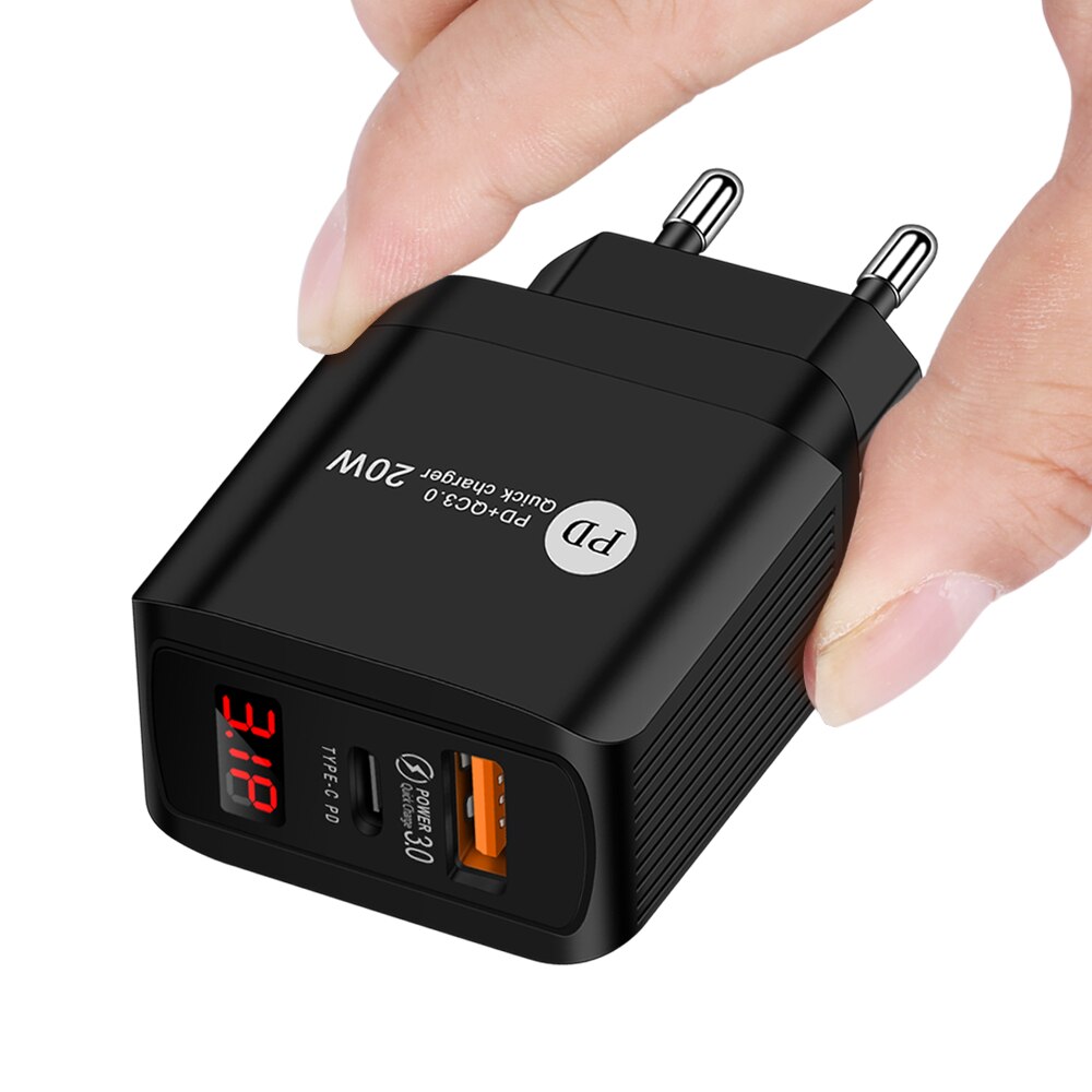 20W Qc Pd 4.0 3.0 Quick Charge Autolader Voor Samsung S10 9 Snelle Auto Opladen Voor Xiaomi Iphone type C Huawei Auto Usb Lader