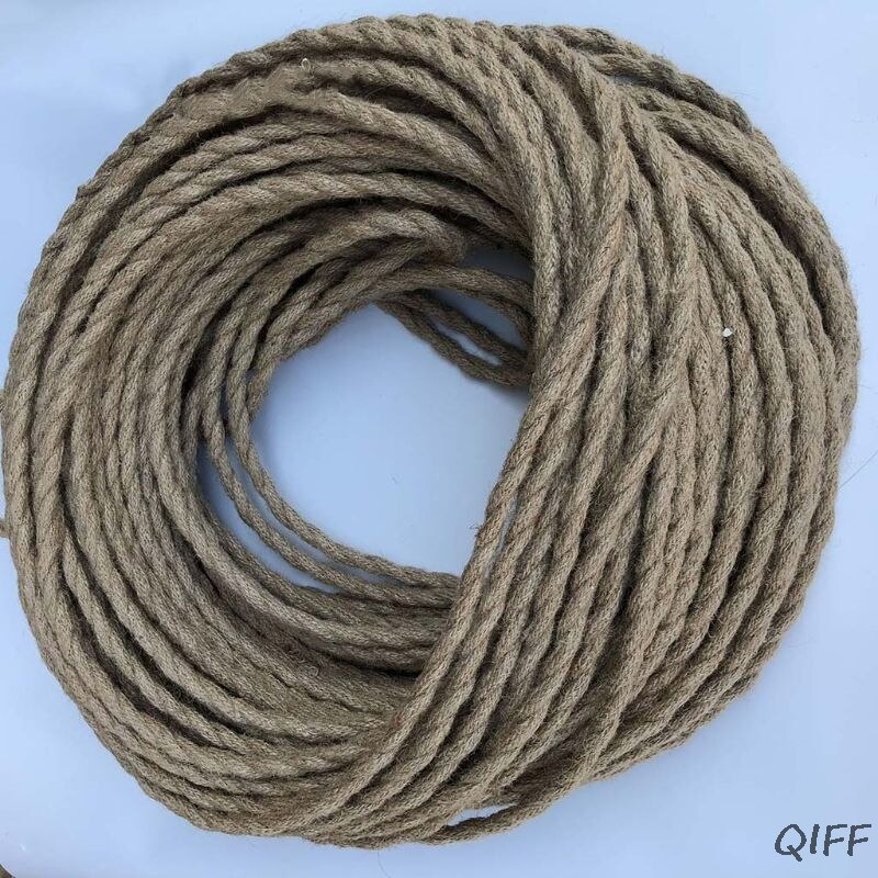 1/3/10M Vintage Rope Textile Wire 2 x 0.75 Twisted... – Grandado