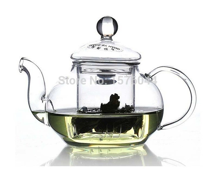 1 ST 400 ml, 600 ml, 800 ml, 1000 ml hittebestendige glazen theepot speciale koffiepot G0125