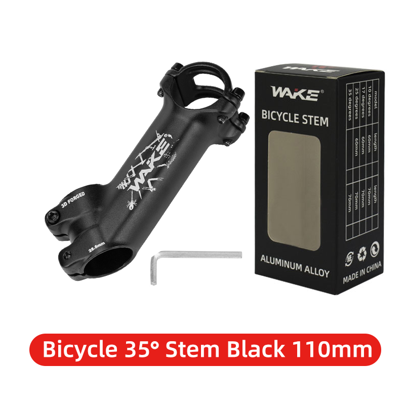 WAKE-vástago ultraligero para bicicleta de montaña y carretera, potencia de 25, 35 grados, 31,8mm, 60/70/80/90/100/110mm