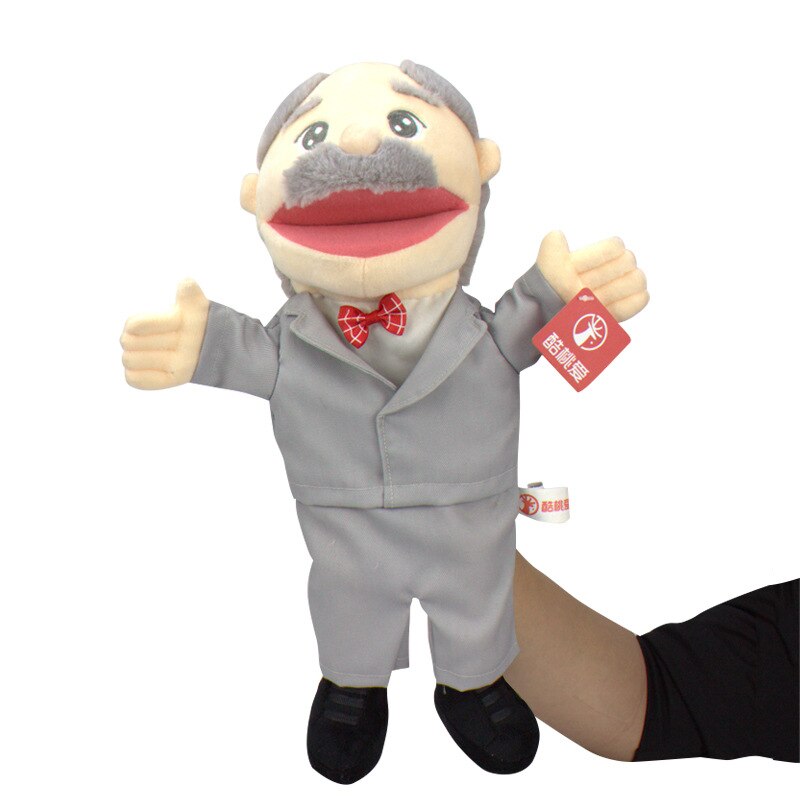 Mund bewegen plüsch handpuppe oma Mama mädchen junge opa Papa familie Finger handschuh Hand bildung bett geschichte lernen lustige spielzeug puppen
