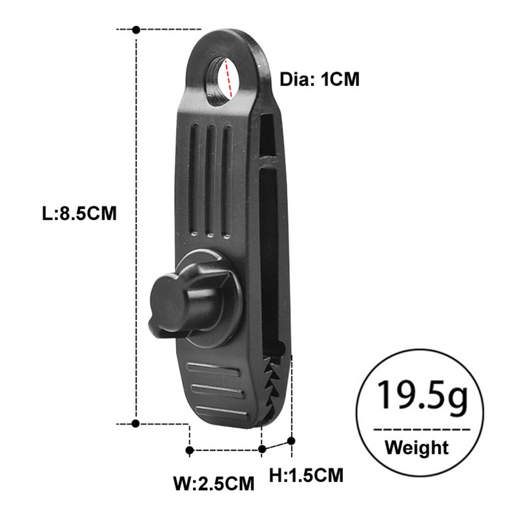 1 stück wiederverwendbarer zeltplanen-clip, klemme, schnalle, campingwerkzeug, robustes vordach, markisen-planen-kordelspanner