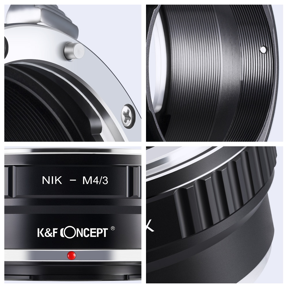 K&F CONCEPT Lens Mount Adapter Ring for Nikon AI Lens (to) fit for Olympus Panasonic Micro 4/3 M4/3 Mount Camera Body