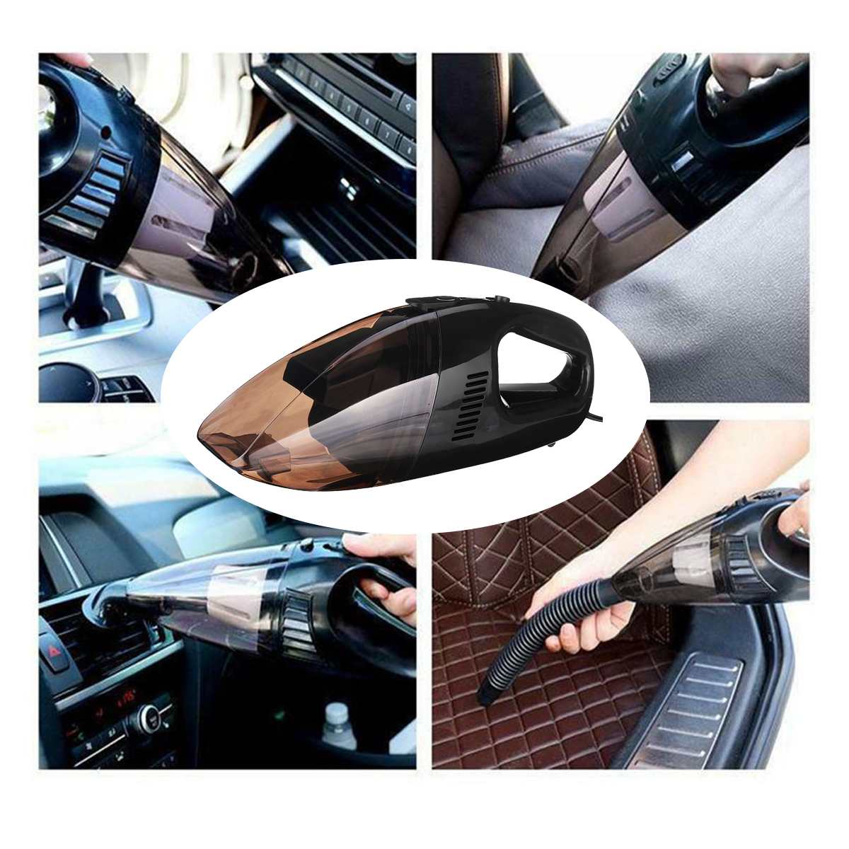 12V 120W Car Vacuum Cleaner Handheld Wet Dry Mini Hand Held Auto Dust Duster
