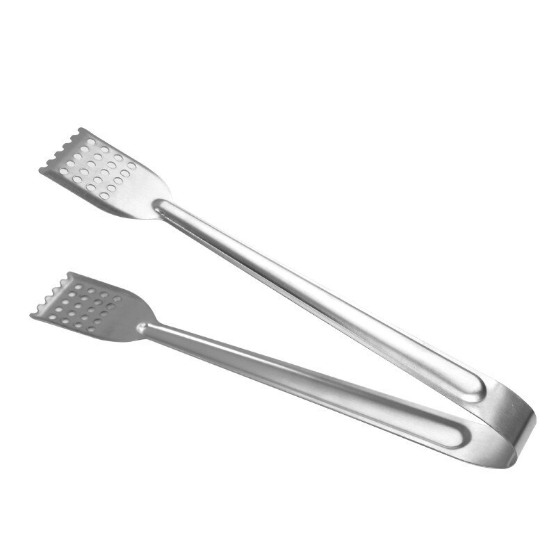 1pc rustfritt stål praktiske bbq matklemmer kjøkkenverktøy tang buffet matlaging klips salat brød kamskjell kjøkkentilbehør