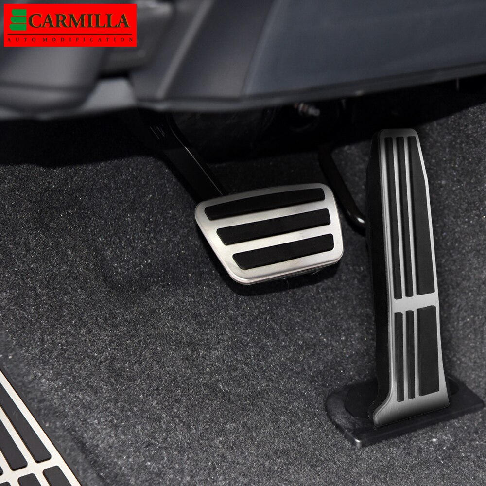 Carmilla Stainless Steel Car Pedals Protector for Lexus ES ES200 ES260 ES300H ES350 F SPORT Accessories