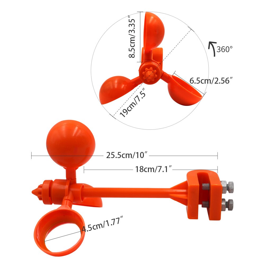 Vogel Repeller Wind Power Vogel Scarer Drive Weg Vogel Apparaat 360 Graden Crop Buiten Duif Gereedschap Pest Tuin Gazons Kraai vijvers