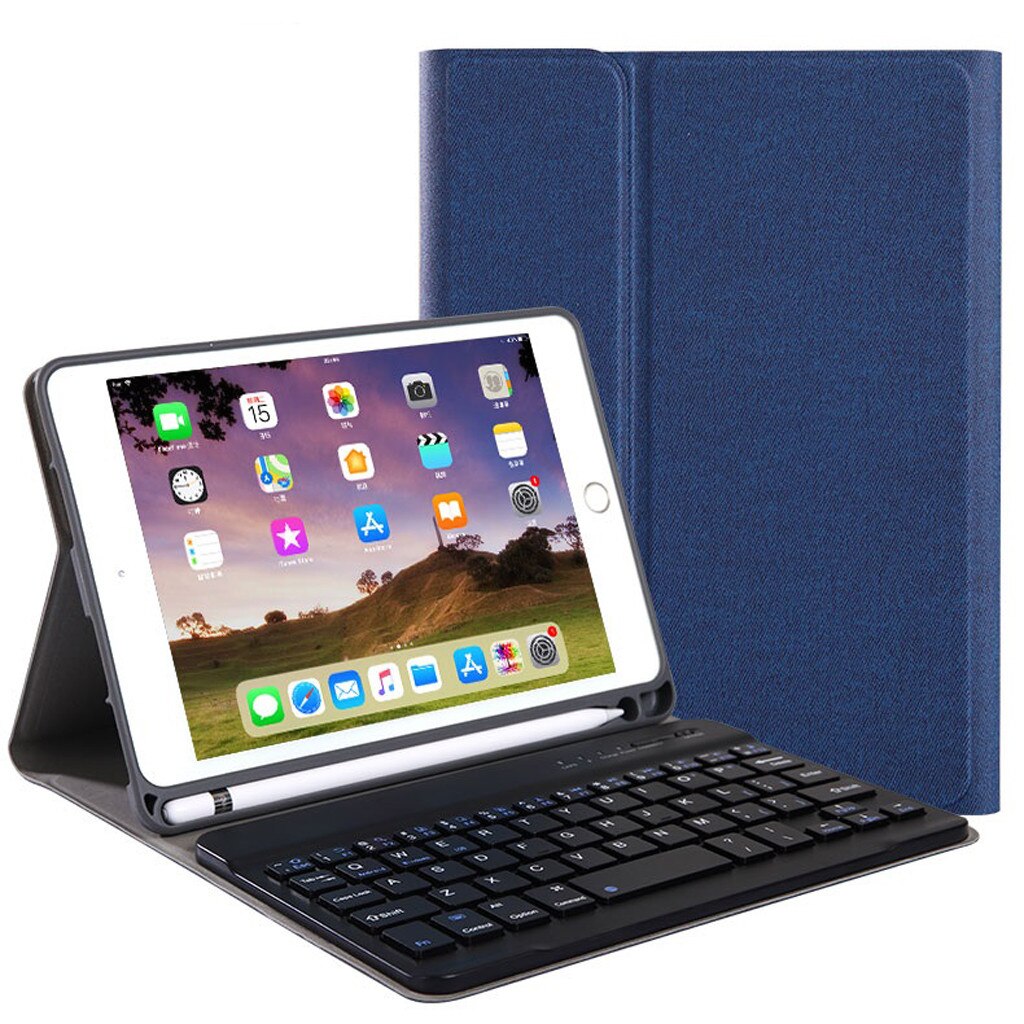 For Apple iPad 7th Gen 10.2" Detachable Bluetooth Keyboard Case Cover Stand/Removable Backlit Bluetooth Keyboard Cover