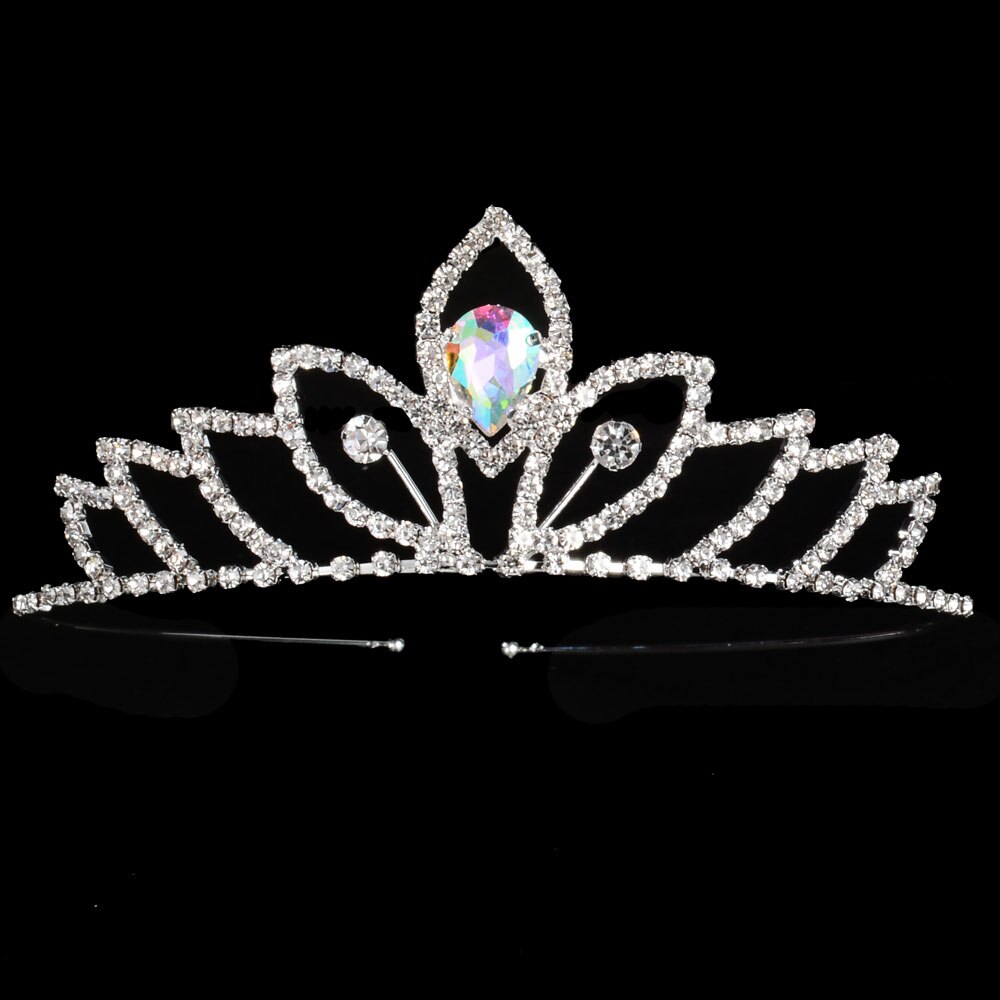 Tiara księżniczki czerwona niebieska korona panny młodej kwiaty na ślub ślubne na włosy akcesoria dla dzieci biżuteria do włosów Prom Party: 12 colorful