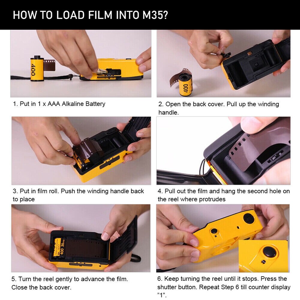 Für KODAK Jahrgang retro M35 35mm wiederverwendbar Film Kamera Grün Blau Rosa Lila verrotten Gelb retro Film Maschine mit-Funktion