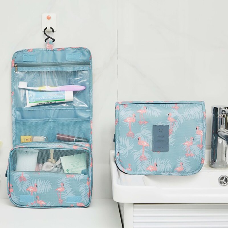 UOSC wiszące podróży kosmetyczka kobiety zamek błyskawiczny makijaż torba poliester pojemność makijaż Obudowa torebka organizator narzędzie worek robić przechowywania mycia torba robić kąpieli