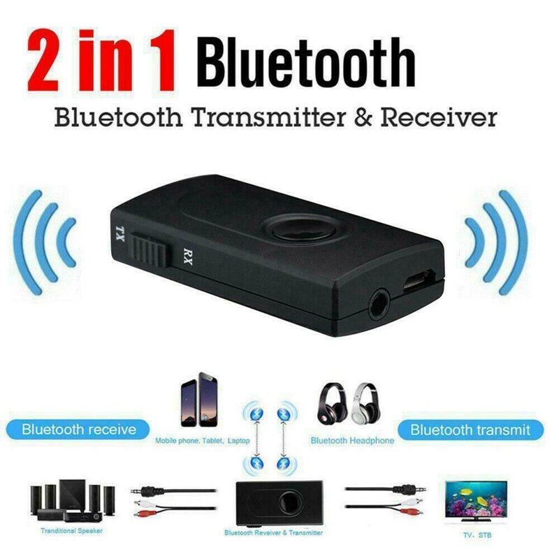 MINI 2 in 1 Wireless Bluetooth Transmitter Receiver Adapter Single o 3.5mm Jack Aux Music Adapter