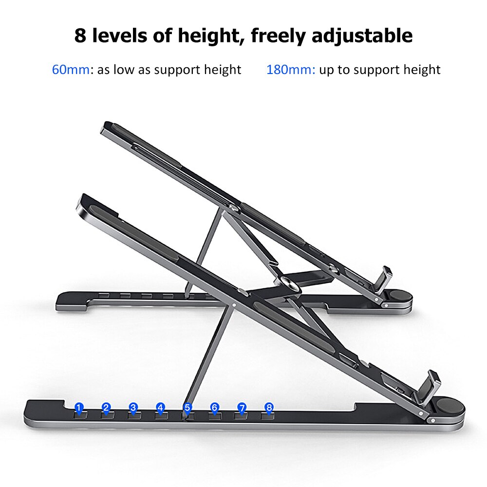 Foldable Adjustable Laptop Tablet Stand Non-Slip Desktop Holder Mounts Laptop Accessories For Macbook Pro Air Notebook Stand SD