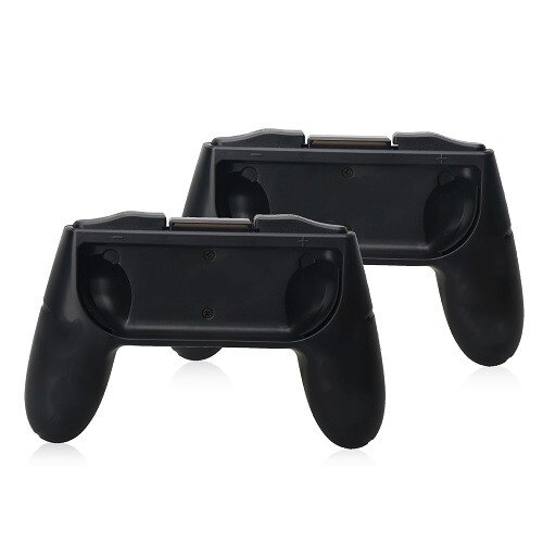 2pieces/set Controller Grips Joy-Con Case For Nintend Switch Joy Con Handle NS N-Switch Game Console Accessories: Black With BOX