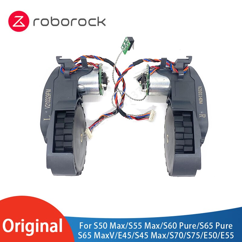 Rueda de pieza Original para Roborock S5 MAX, accesorios S50 MAX S55 MAX, repuestos, rueda de viaje derecha e izquierda S6 Pure S45 Max