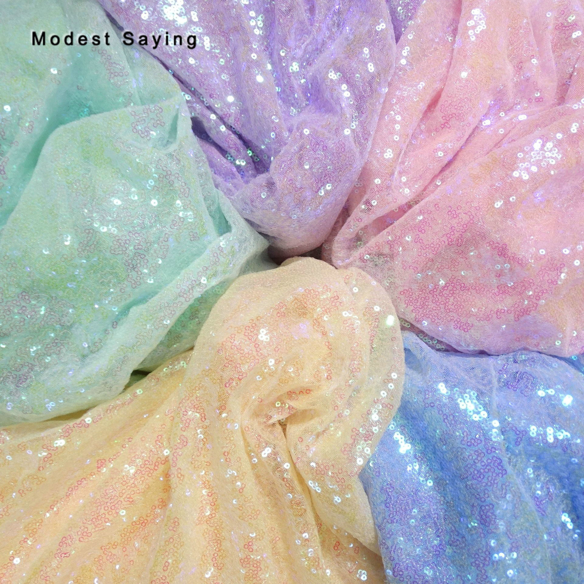 2Yards Purple Sequins Fabric for Evening Dress Wedding Party Prom Sparkly Backdrop Glitter Cloth Craft Mesh Handbags Material