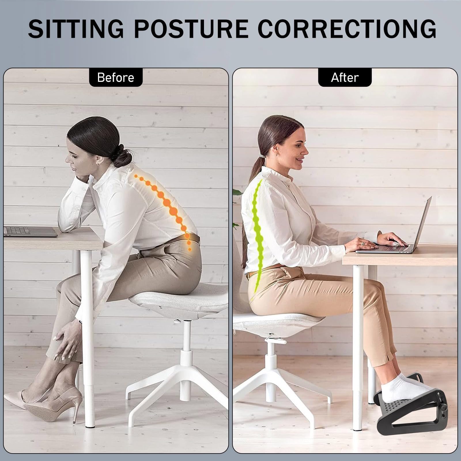 Voetsteun Voor Onder Bureau Verstelbare Voetsteun Ergonomische Voetkruk Massage Voor Drukverlichting Draagbare Voetenbank Beensteun Bureau