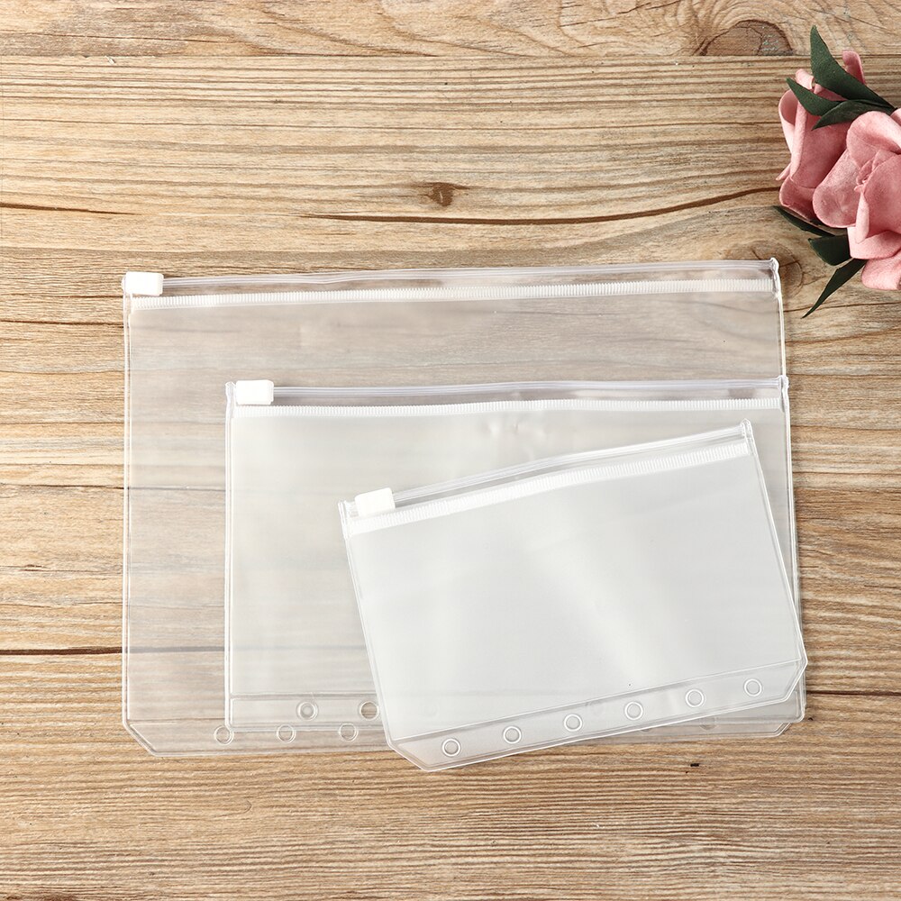 1/5PCS Zip Lock PVC losbladige Opslag Zakjes Tas Rits Matte Clear Hersluitbare Reizen Make Up bagage Doek Waterdicht Pen Zak