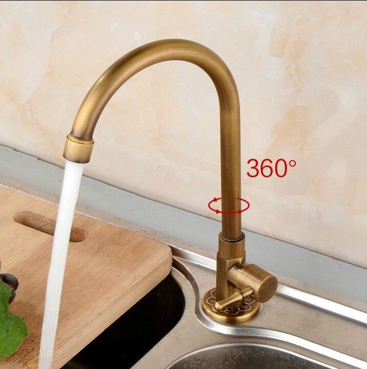 G1/2in Wandmontage Enkele Koudwaterkraan Sink Waterkraan voor Thuiskeuken Gebruik(25cm