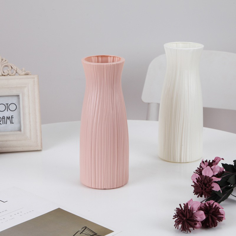 Plastik blomstervase brudsikker vase imiteret keramik urtepotte origami plastik vase nordisk moderne værelse entre bryllupsindretning