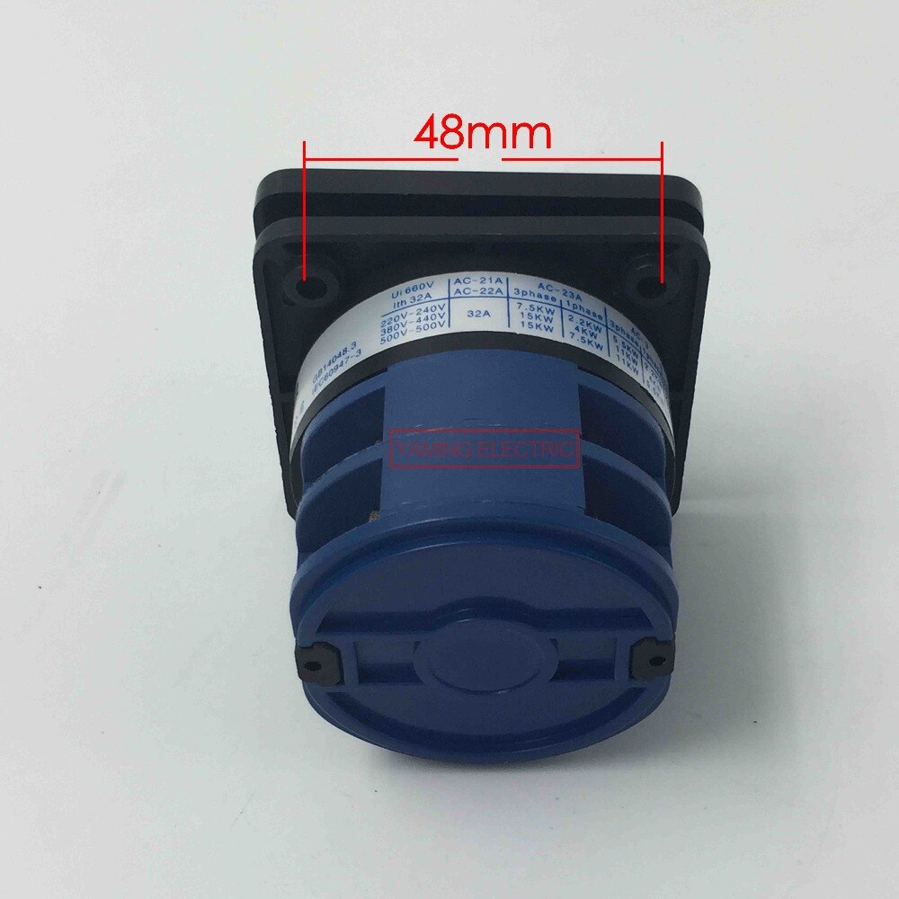 32A 3 positie 2 polen 8 schroeven draaischakelaar Handmatige overdracht omschakeling cam universele dc schakelaar LW26 YMW26-32/2