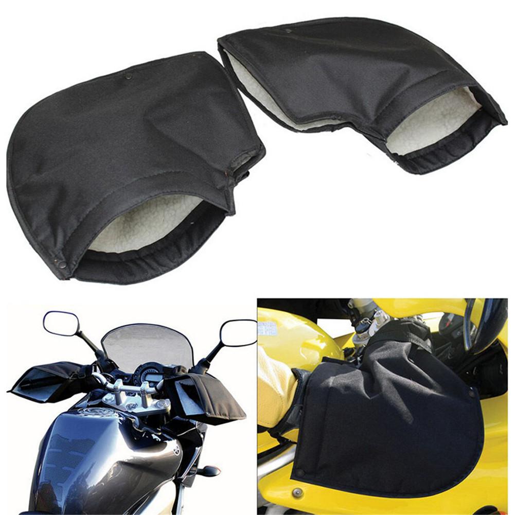 1pair Motorcycle Winter Warm Handlebar Gloves Windproof Warm Velvet Covers 600D Oxford Cloth Cold Winter Warm Cycling Gloves
