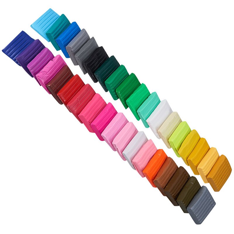 Polymer Clay Light Soft Clay DIY Soft Molding Craft Oven Baking Clay Blocks Birthday for Kids Adult Colorful